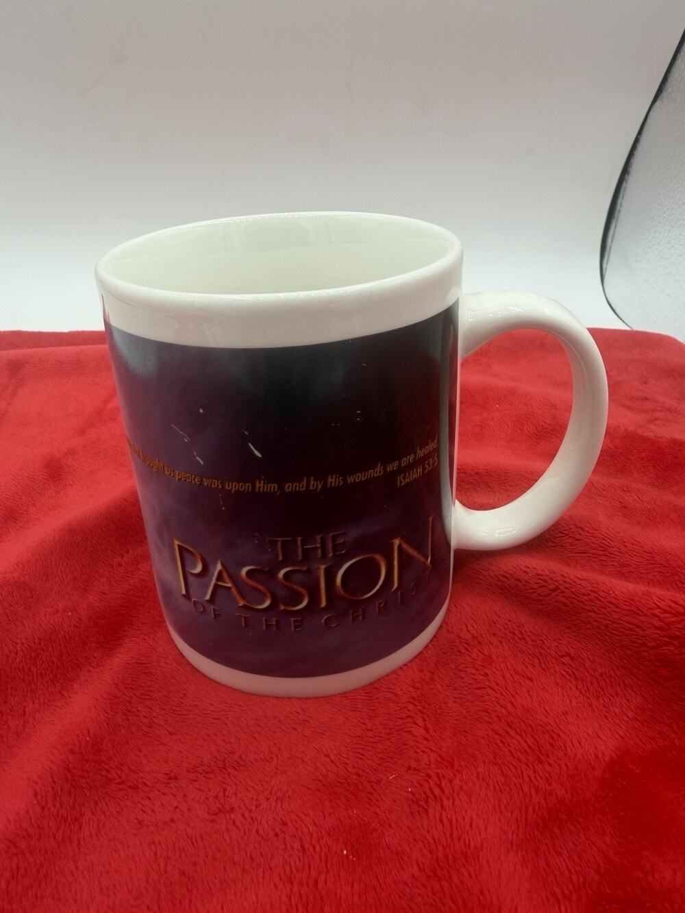 Vintage The Passion of the Christ Mug Movie Logo Jesus Crucifixion Easter 12 oz